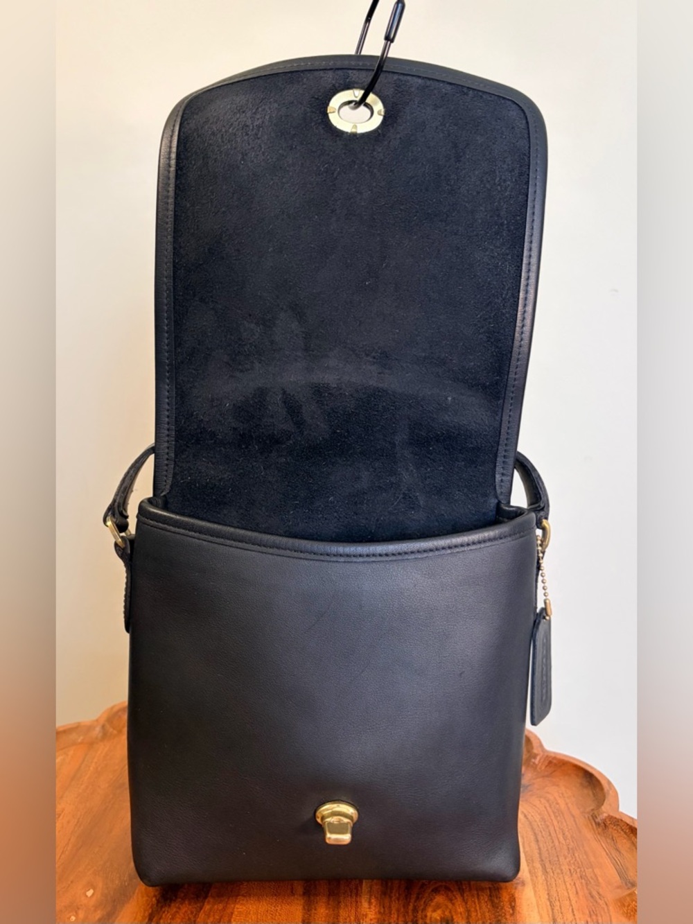 Vintage COACH Patrol Companion Bag Black Crossbody Costa Rica 9076 EUC - Picture 7 of 17